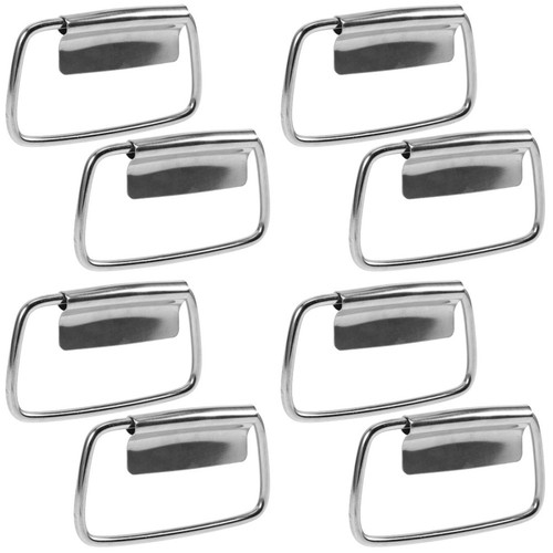 4pairs silver stainless - 4pairs,