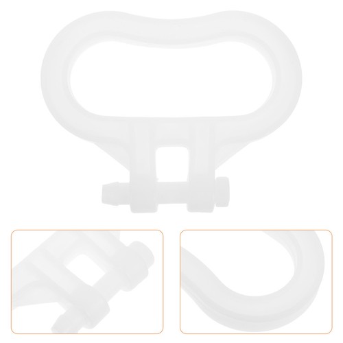 White plastic bucket handle - plastic,
